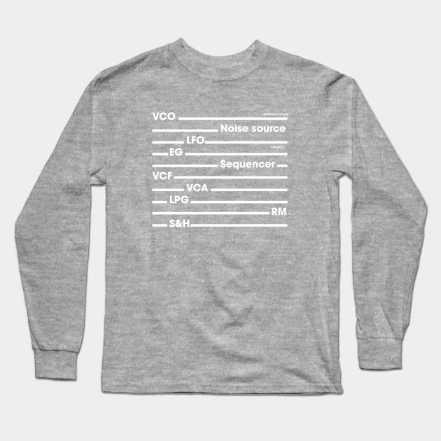 Modular Synth Long Sleeve T-Shirt by Current_Tees